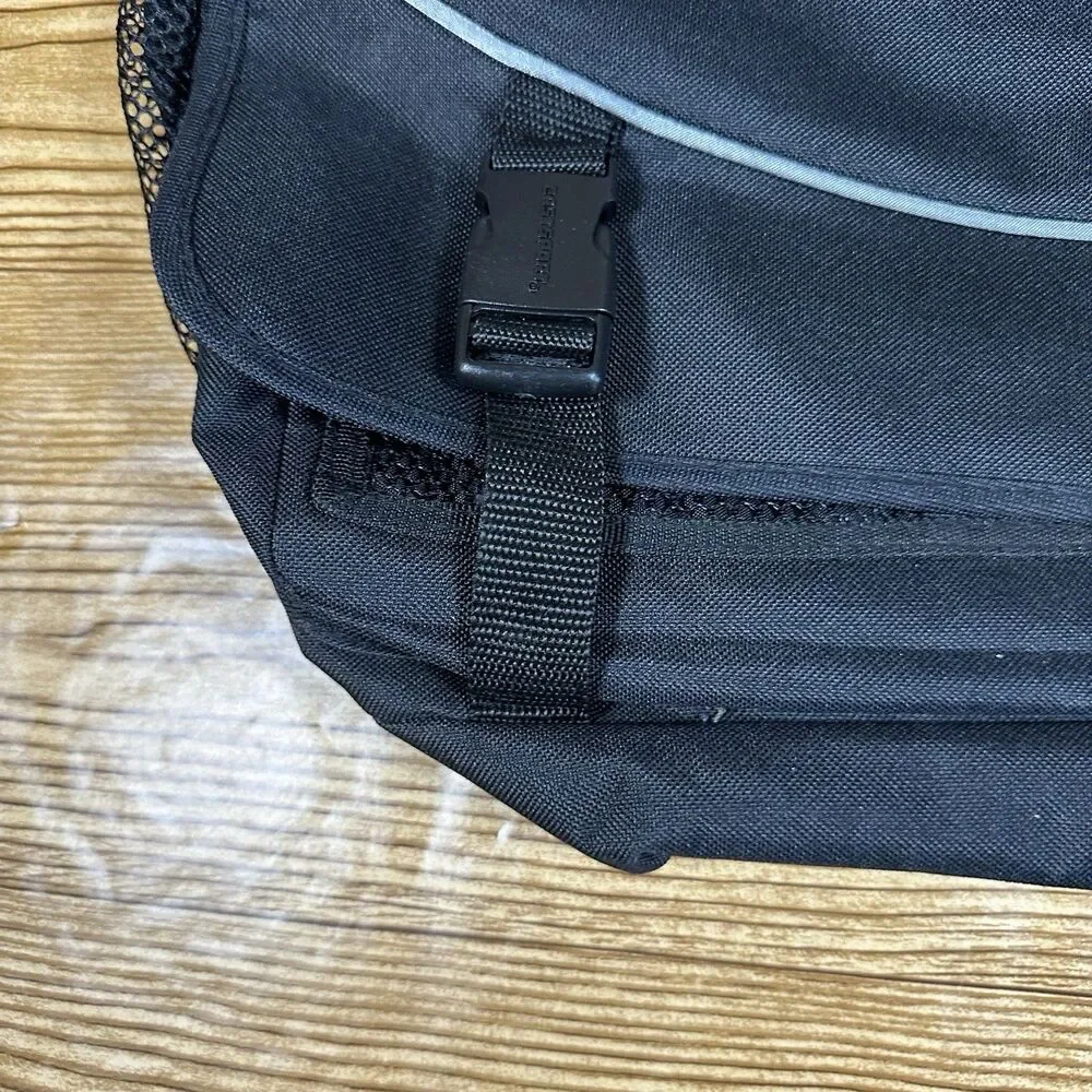 EASTPORT Messenger‎ Laptop Bag Black Nylon 16” wide x 14” tall x 4” deep
